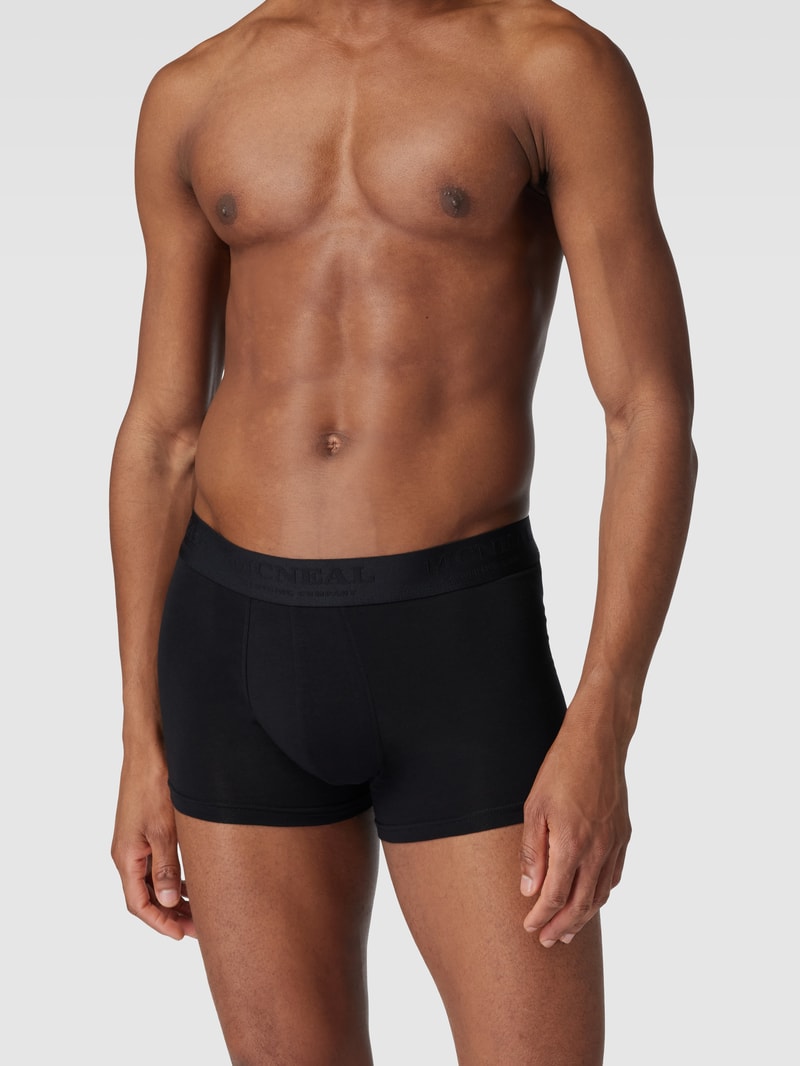 Trunks mit Logo-Bund im 7er-Pack in schwarz