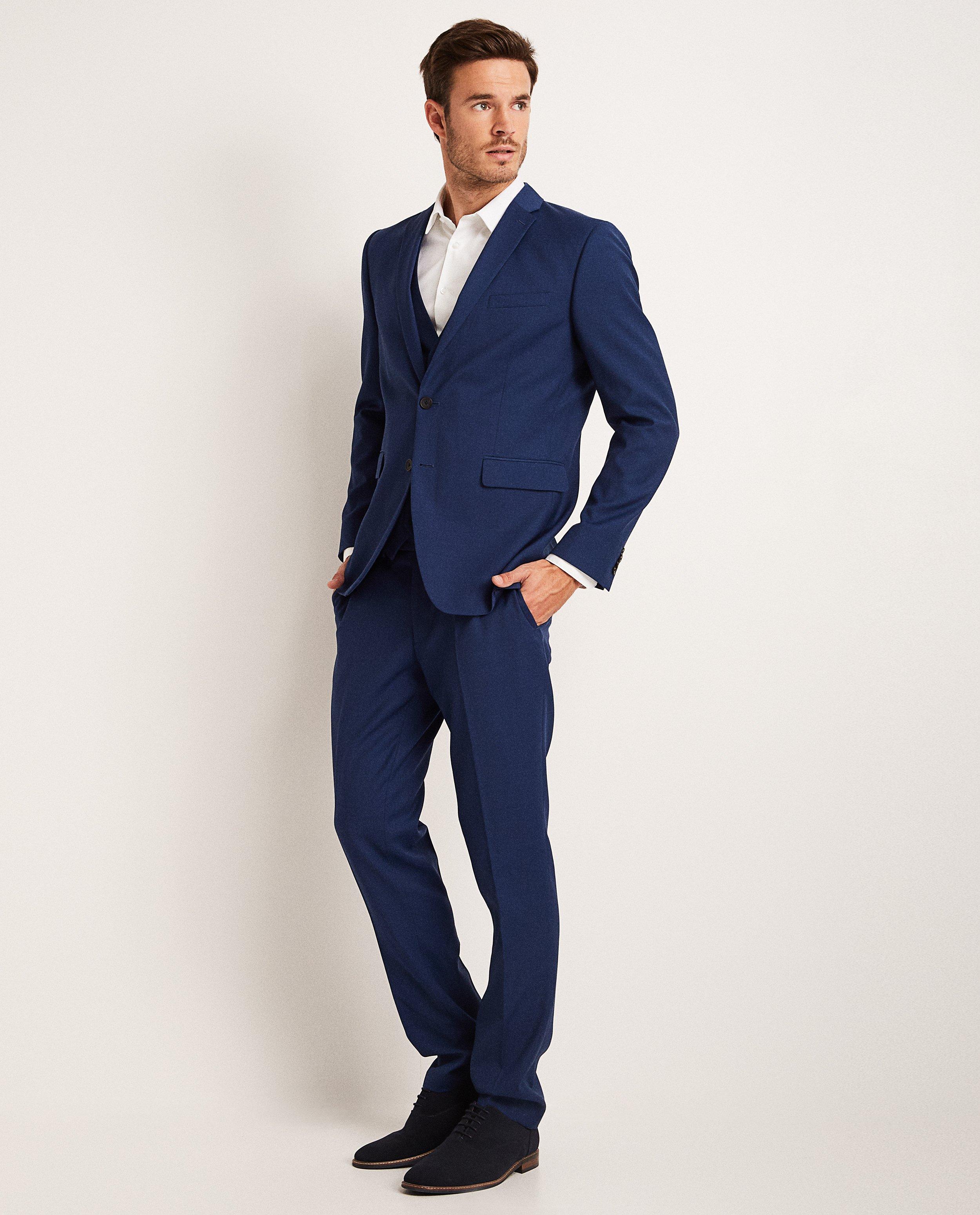 Pantaloni de costum JBC Blue albaștri