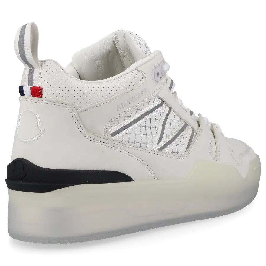 Moncler - Sneaker high PIVOT Kalbsleder - weiß