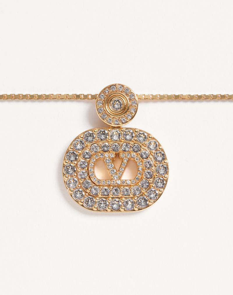 Colar exclusivo VLogo em metal e cristais Swarovski®