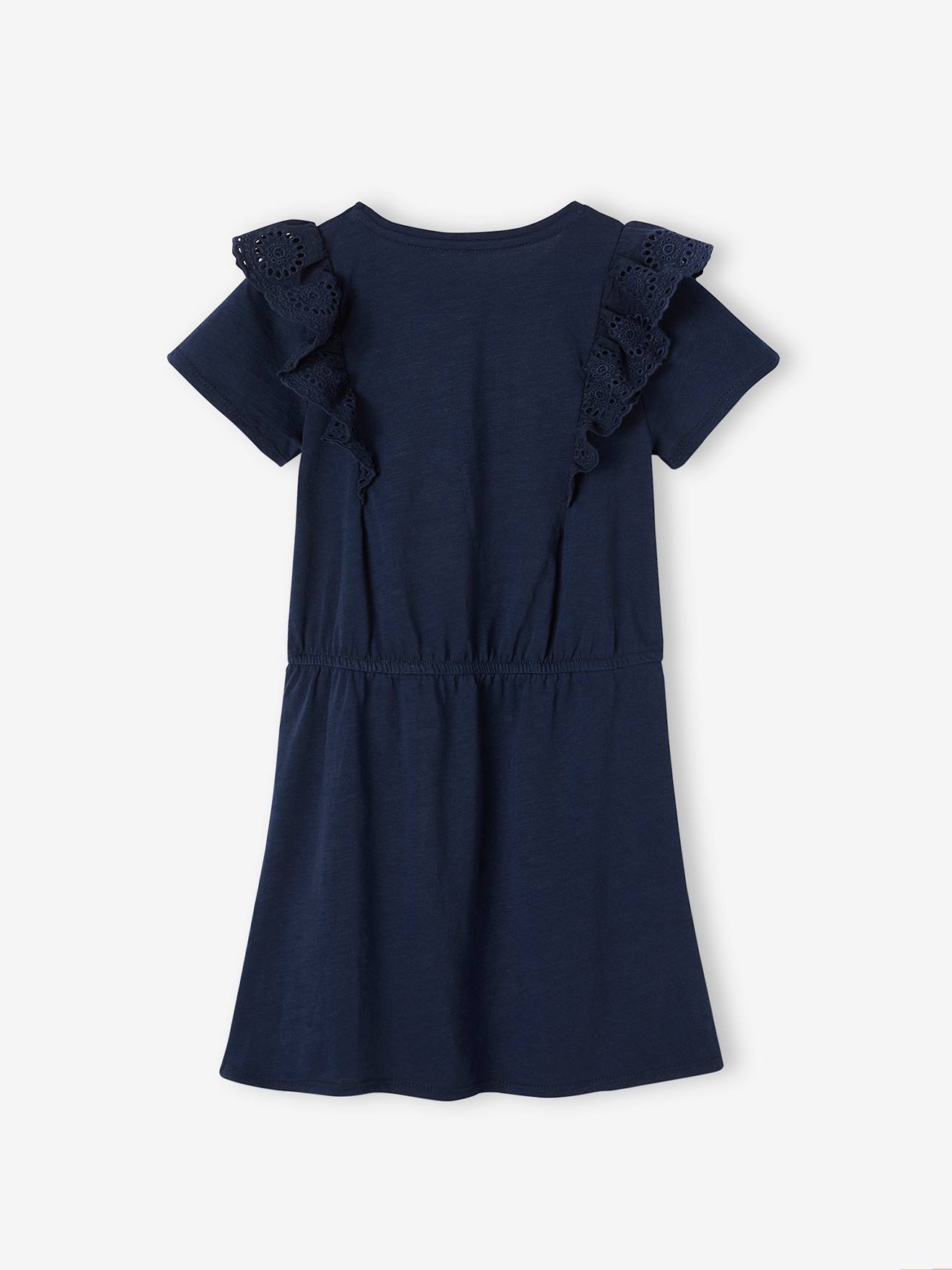 Vertbaudet Mädchen Volantkleid Oeko-Tex - hellgelb