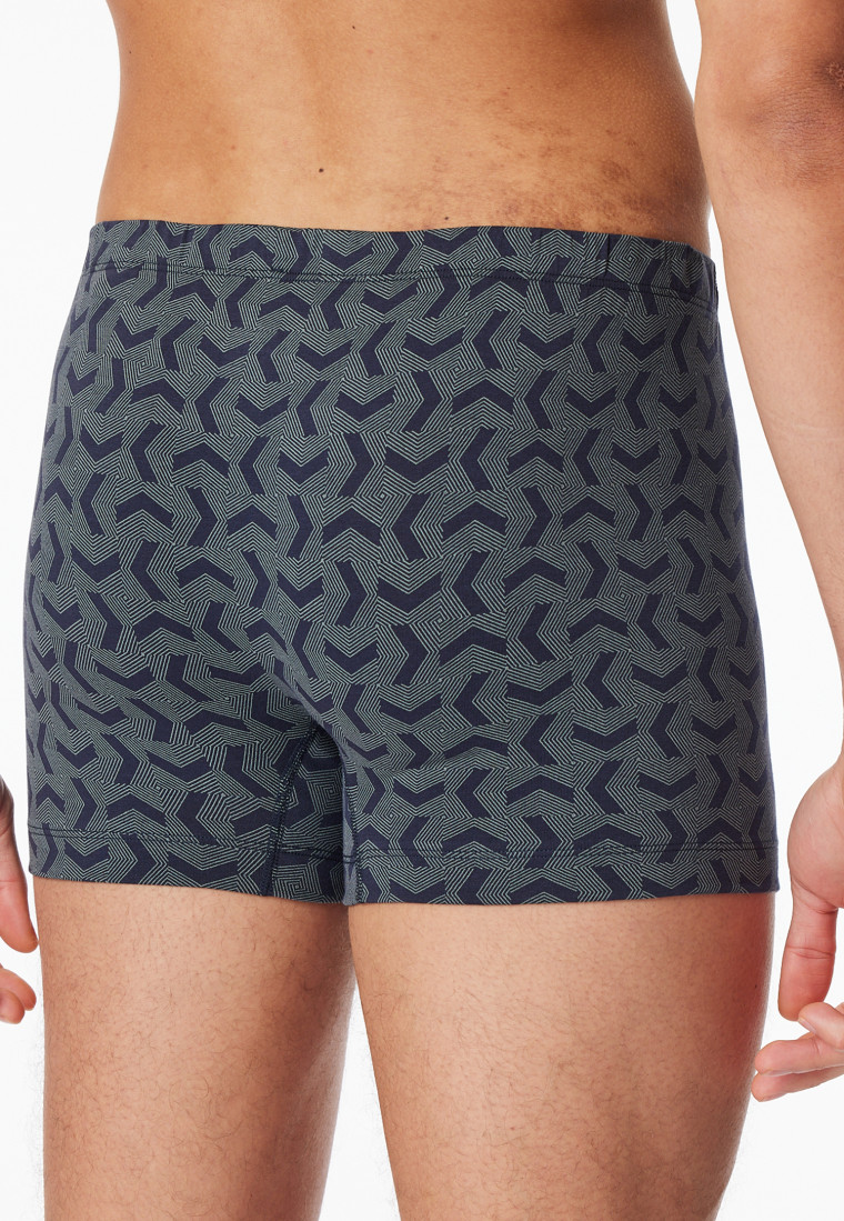 Shorts 3er-Pack Organic Cotton dunkelblau gemustert - 95/5
