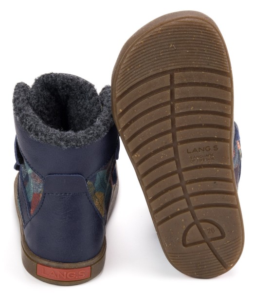 LANG.S Kids ~ Geo Boot Vegan Winter + Tex ~ Blue