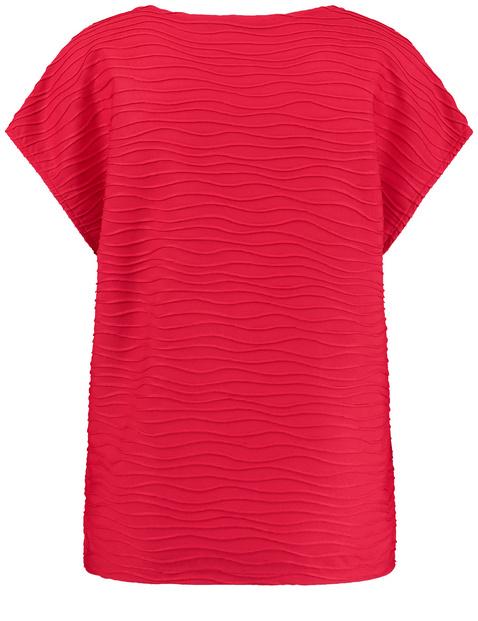 Shirt aus Struktur-Jersey