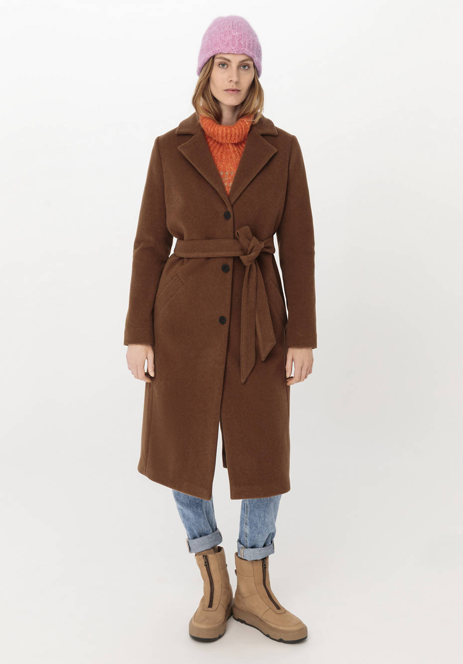 Mantel aus reiner Bio-Merinowolle