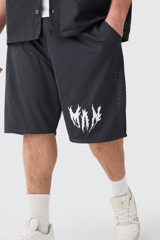 Plus Mesh Basketball-Shorts