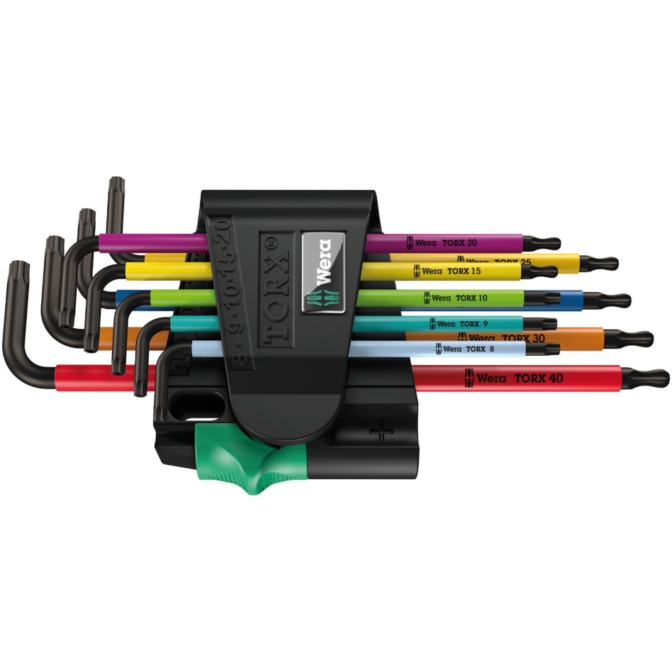 Wera 05024335001 967 SPKL/9 TORX BO Πολύχρωμο σετ μελάνης, ΜαύροLaser, 9 τεμ.