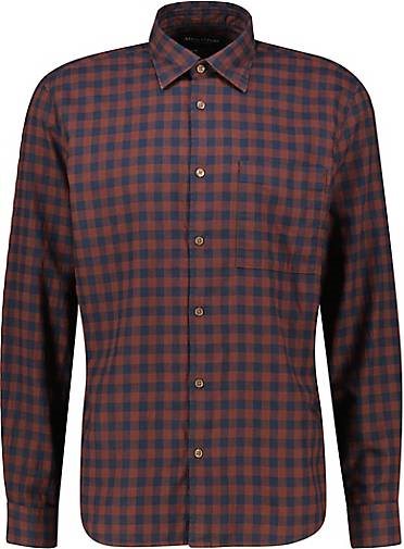 Marc O'Polo Herren Freizeithemd Regular Fit Langarm