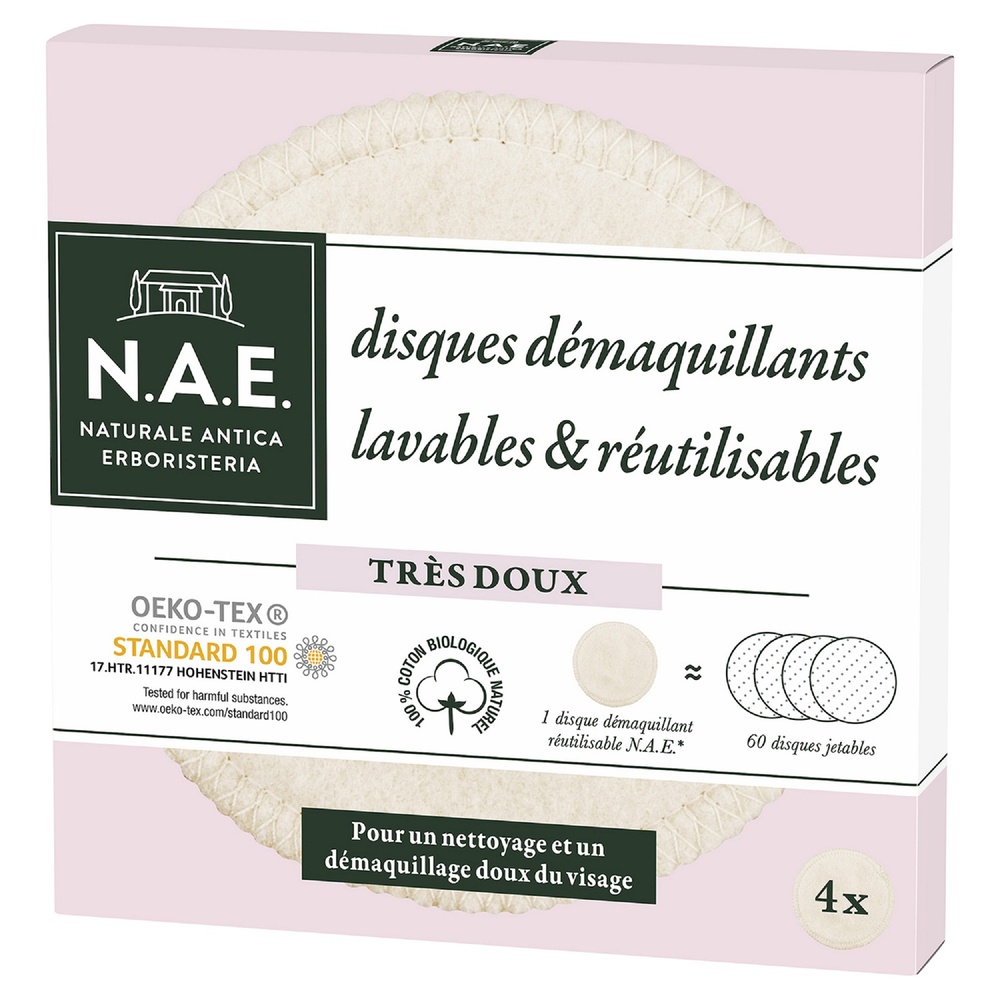 N.A.E. N.A.E. DISQUES DEMAQUILLANTS REUTILISABLES Disque démaquillant