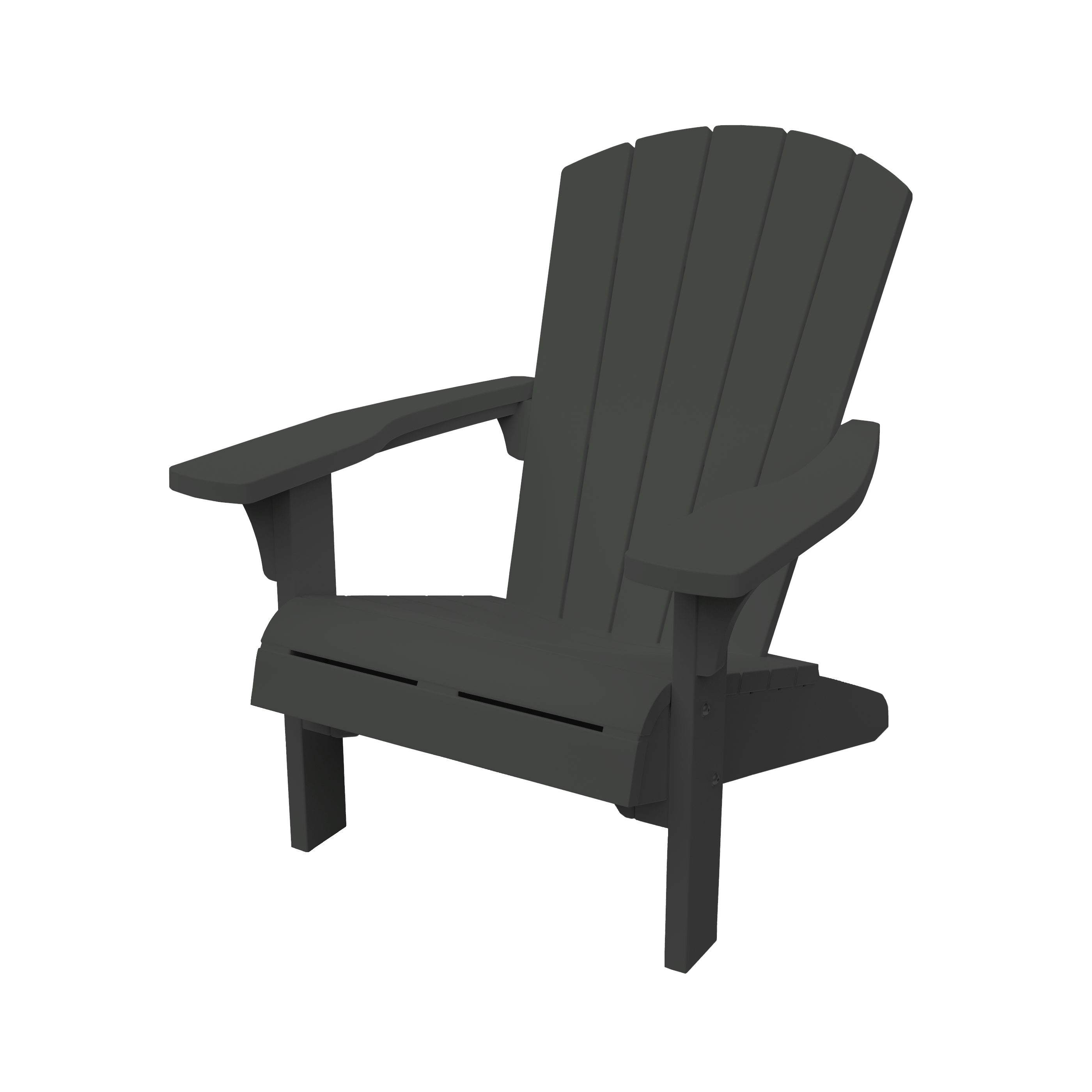 Keter Gartensessel Keter Adirondack Troy Gartensessel, Strandstuh, Loungestuhl, 1x Gartensessel