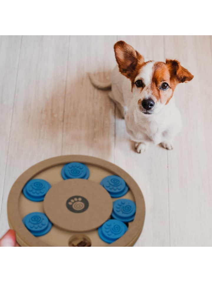 relaxdays Hunde-Intelligenzspielzeug in Natur/ Blau günstig kaufen onesize
