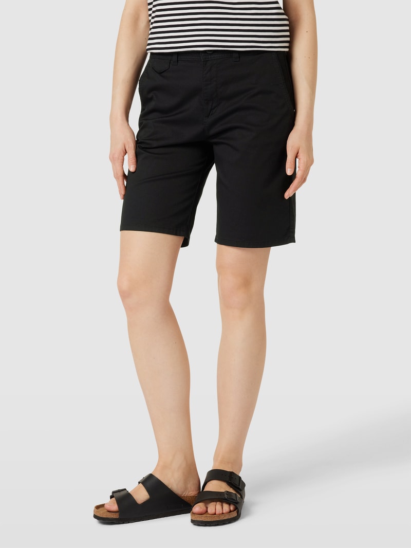 Bermudas mit Eingrifftaschen in schwarz