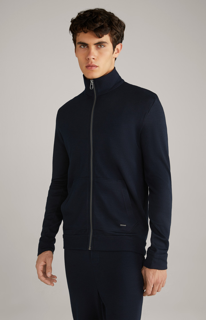 Loungewear Sweatjacke in Dark Blue