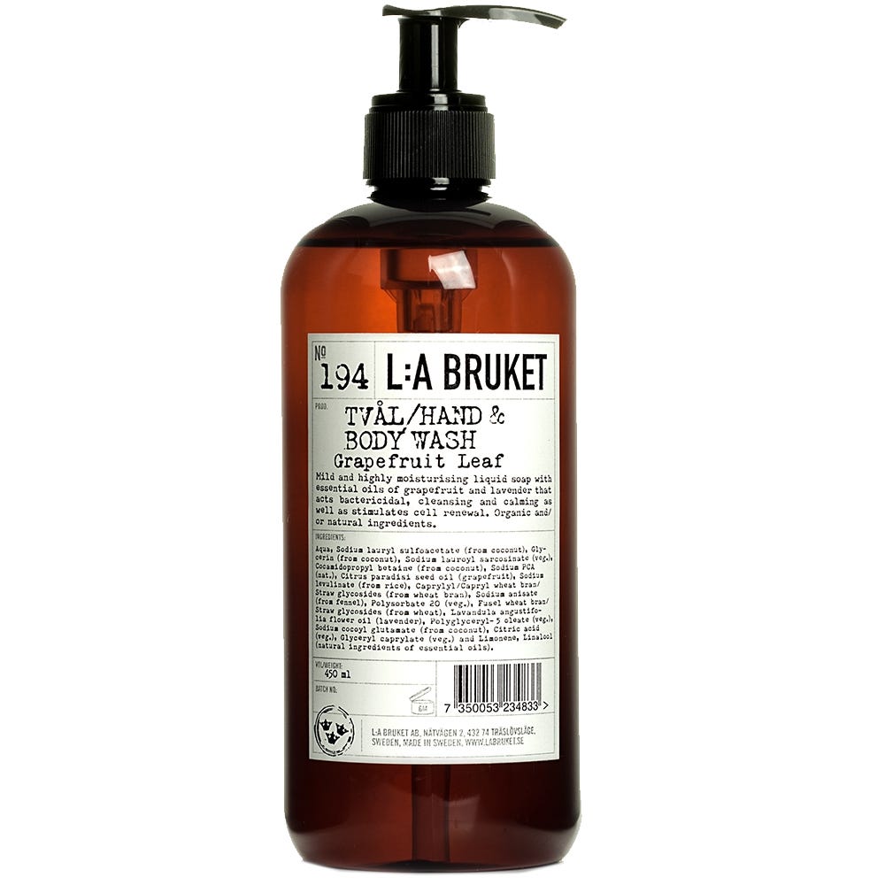 L:A BRUKET No.194 Liquid Soap Grapefruit Leaf 450 ml