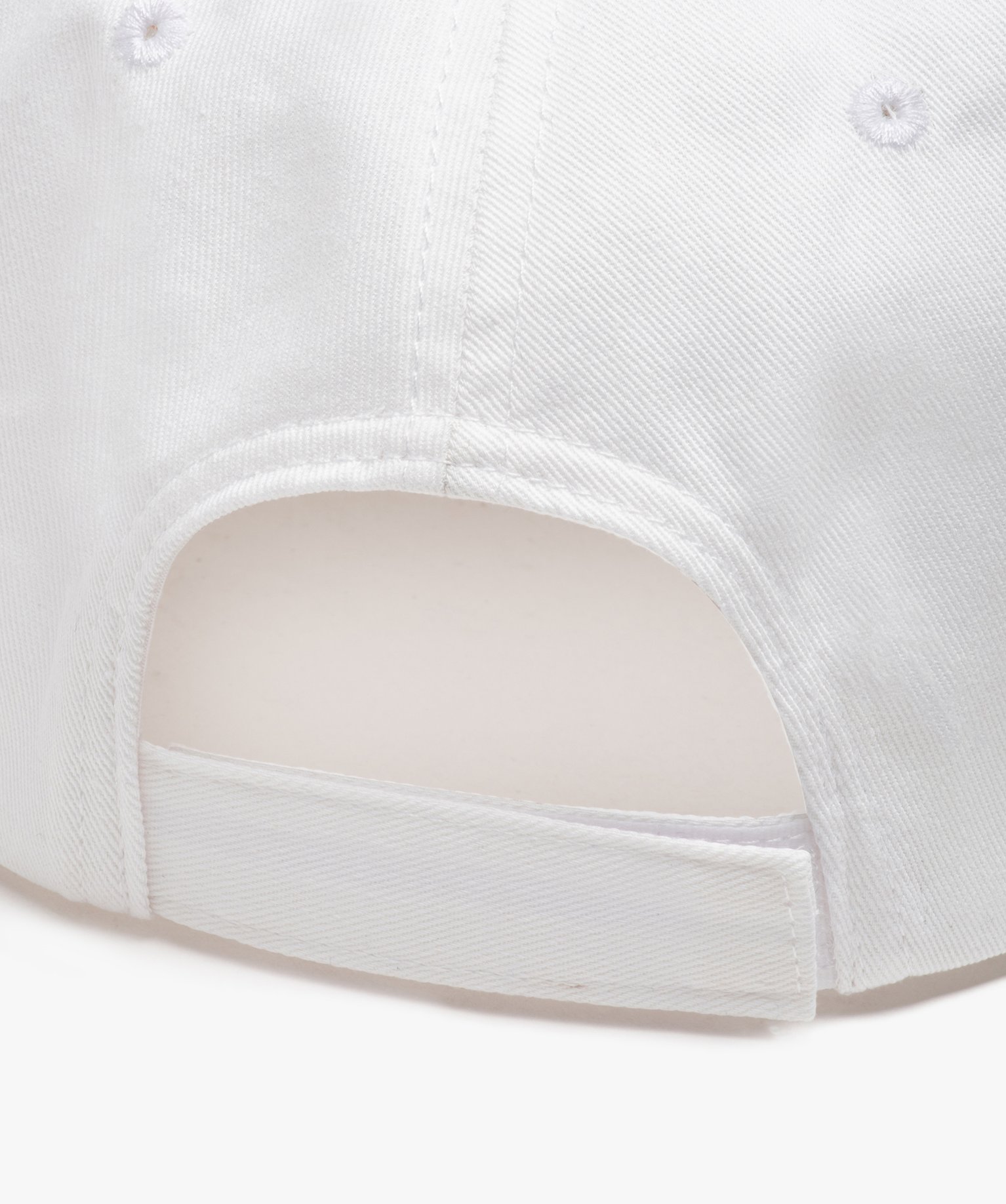 Casquette mixte avec inscription brodée sur l’avant blanc | GEMO