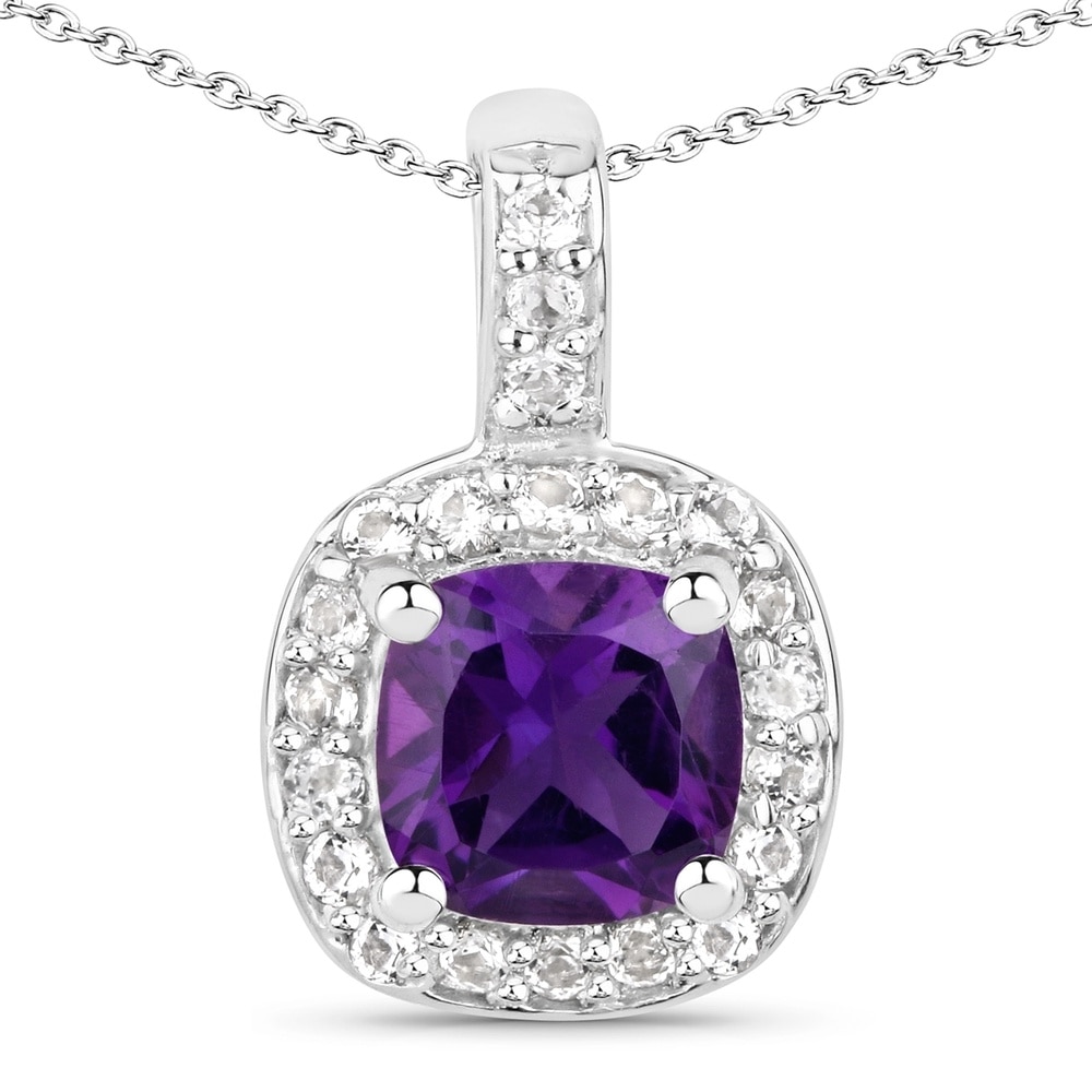 Rafaela Donata Chaîne Argent sterling Améthyste en Argent Bijoux