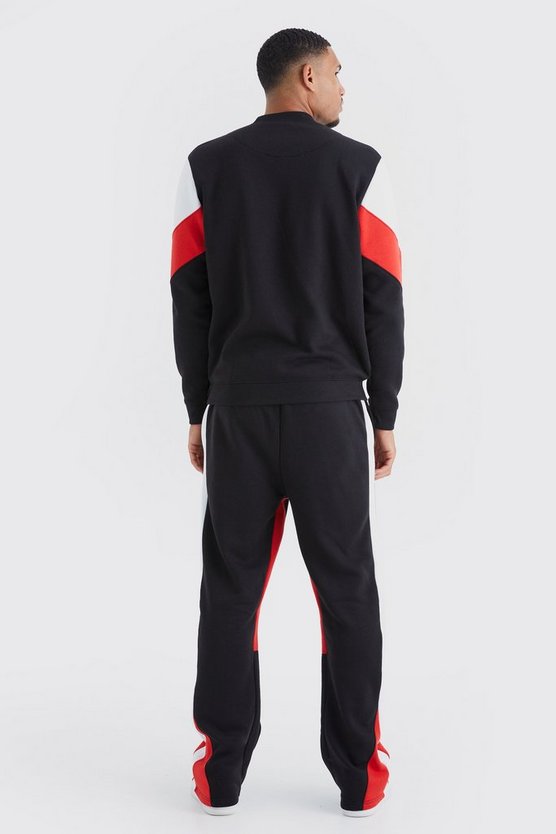 Tall Man Colorblock Sweatshirt-Trainingsanzug