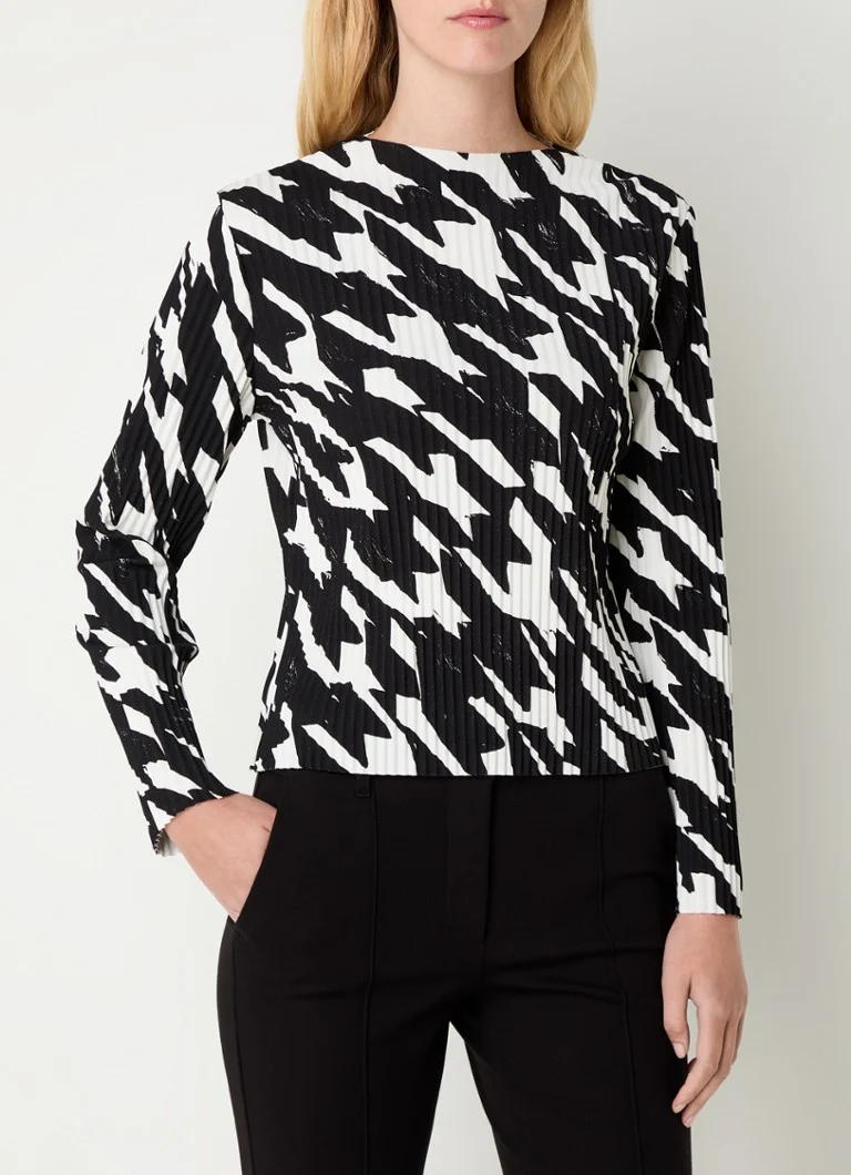 Πλισέ τοπ με στάμπα Gerry Weber