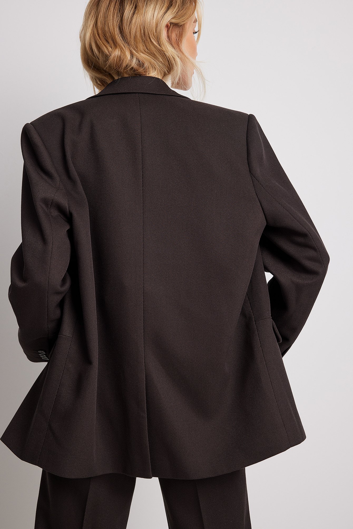 Oversiize-Blazer aus Twill