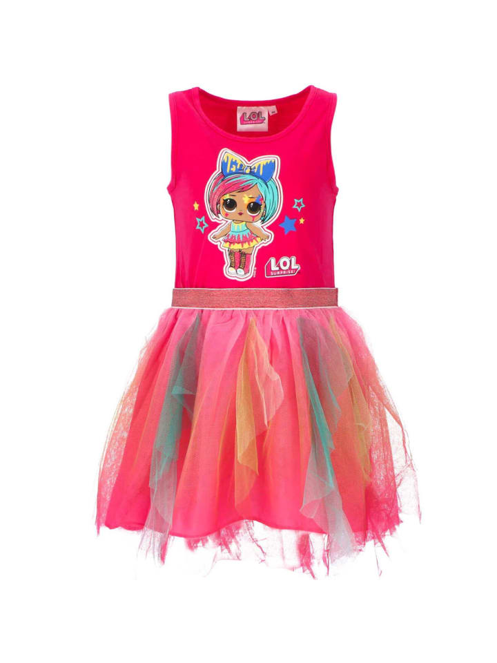 COFI 1453 LOL Surprise Dunkelrosa Mädchenkleid – 100% Baumwolle und komfortabel in Rosa günstig kaufen 7