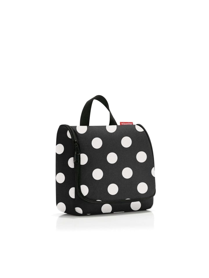 Reisenthel cosmetics toiletbag - Kulturbeutel 20 cm (glossy dots black) in dots white günstig kaufen onesize
