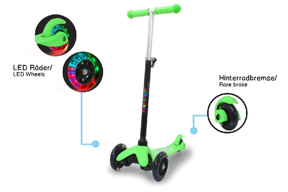 Jamara e.K. JAMARA KickLight Scooter grün