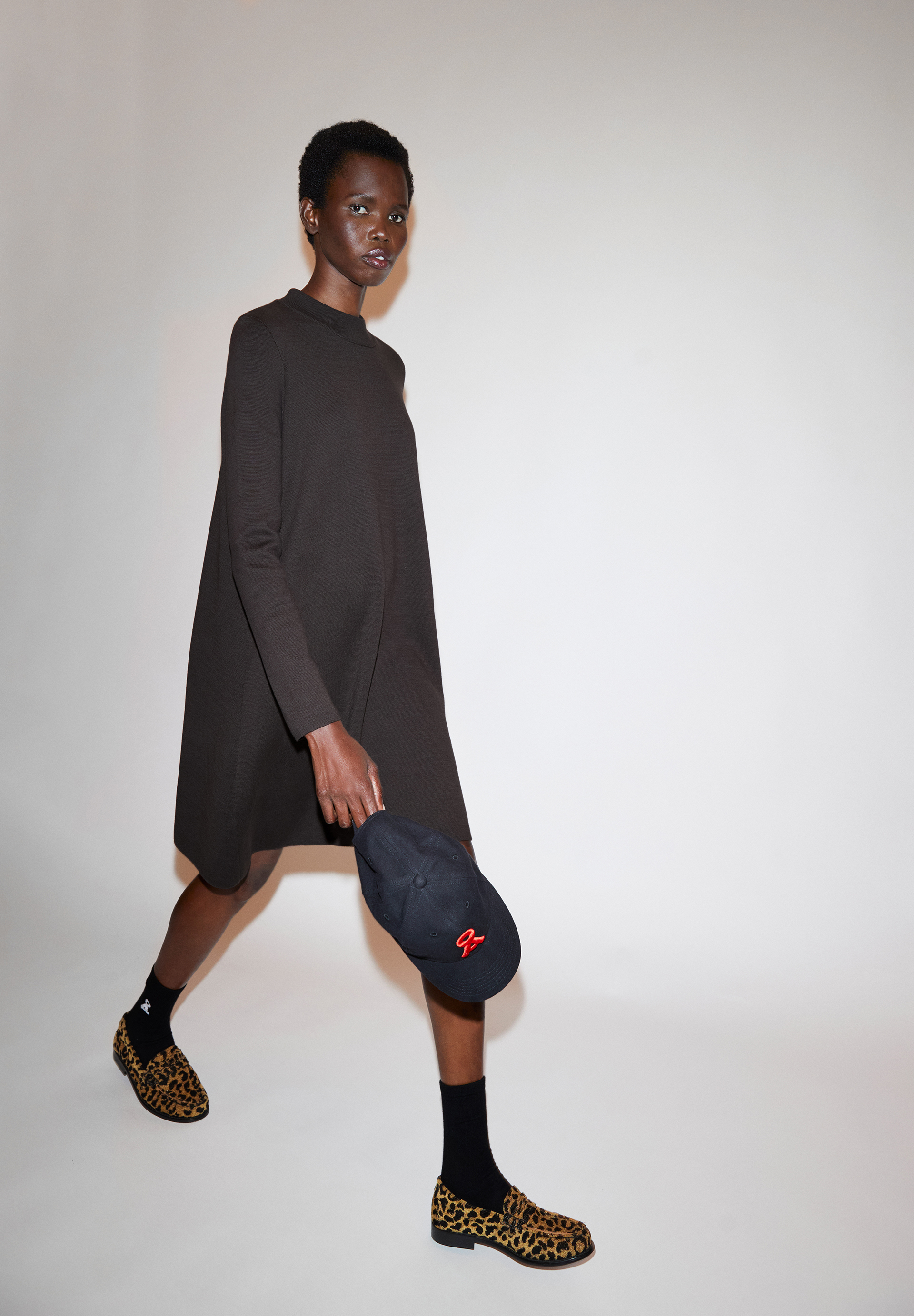 Strickkleid Relaxed Fit aus Bio-Baumwolle