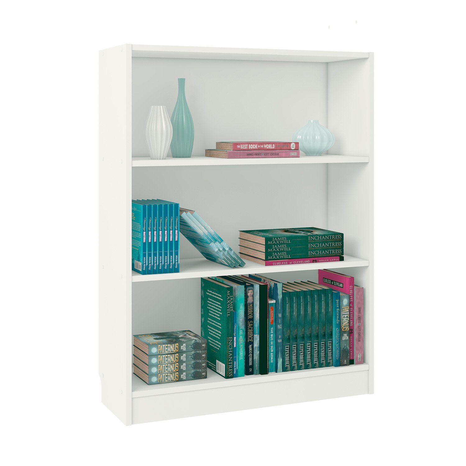 Polini Home Raumteilerregal Polini Home Bücherregal Standregal Regal mit 3 Fächern 80 x 106 x 2