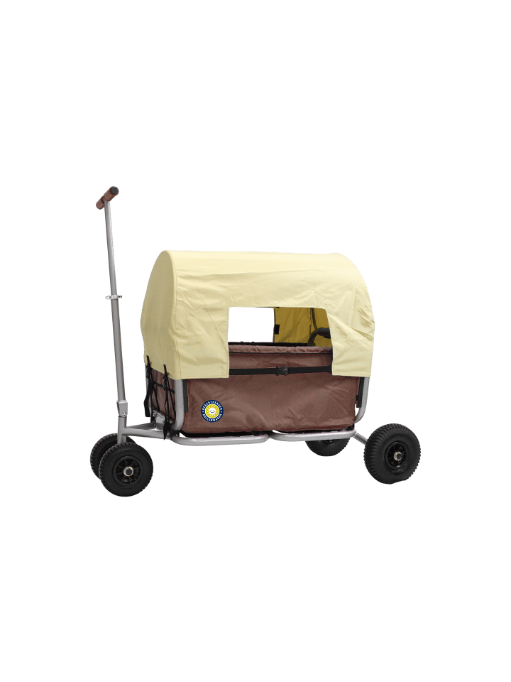 Beachtrekker Beachtrekker LiFe faltbarer Bollerwagen (Braun)   Bremse   Sonnenverdeck günstig kaufen onesize