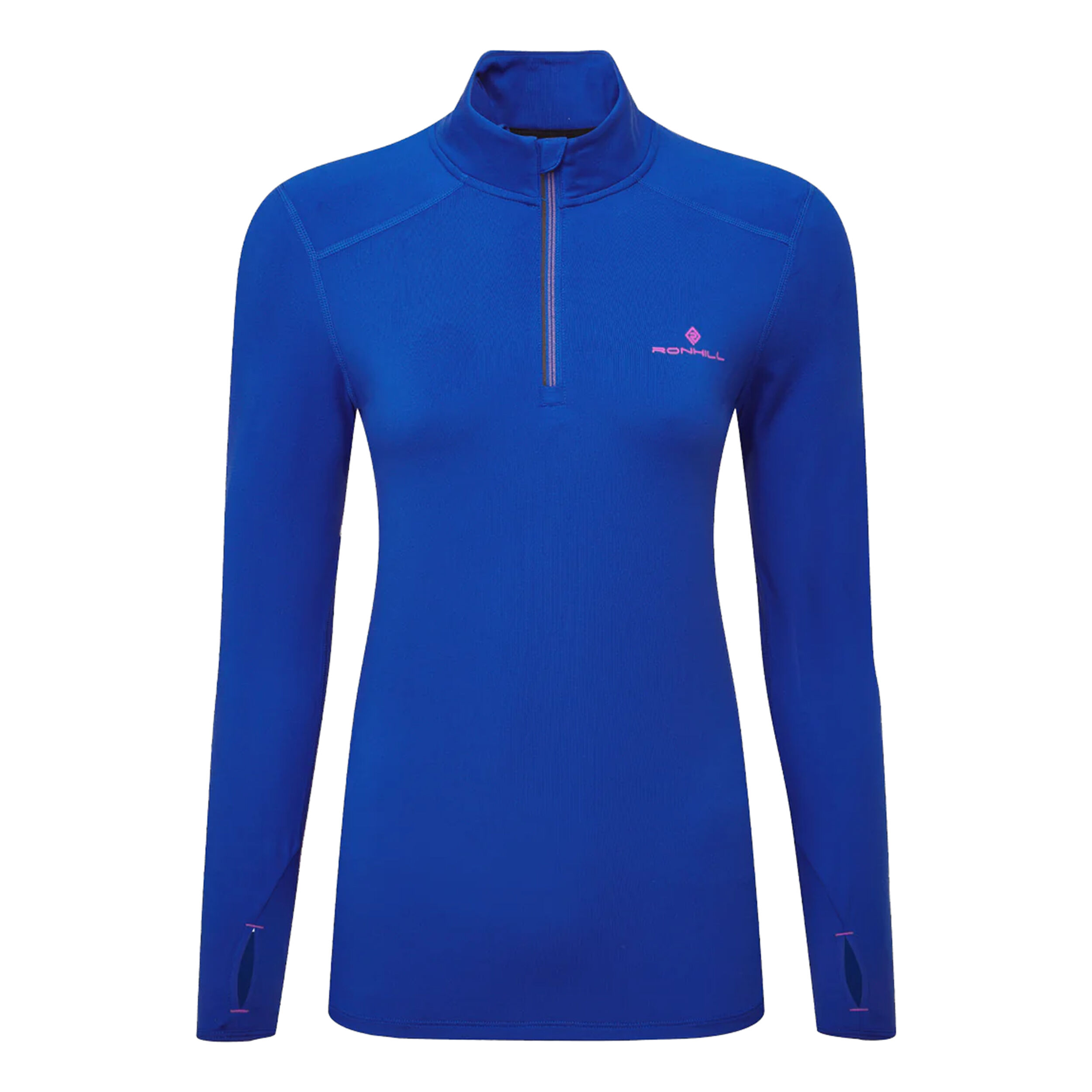 Core Thermal 1/2 Zip Laufshirt Damen - Blau