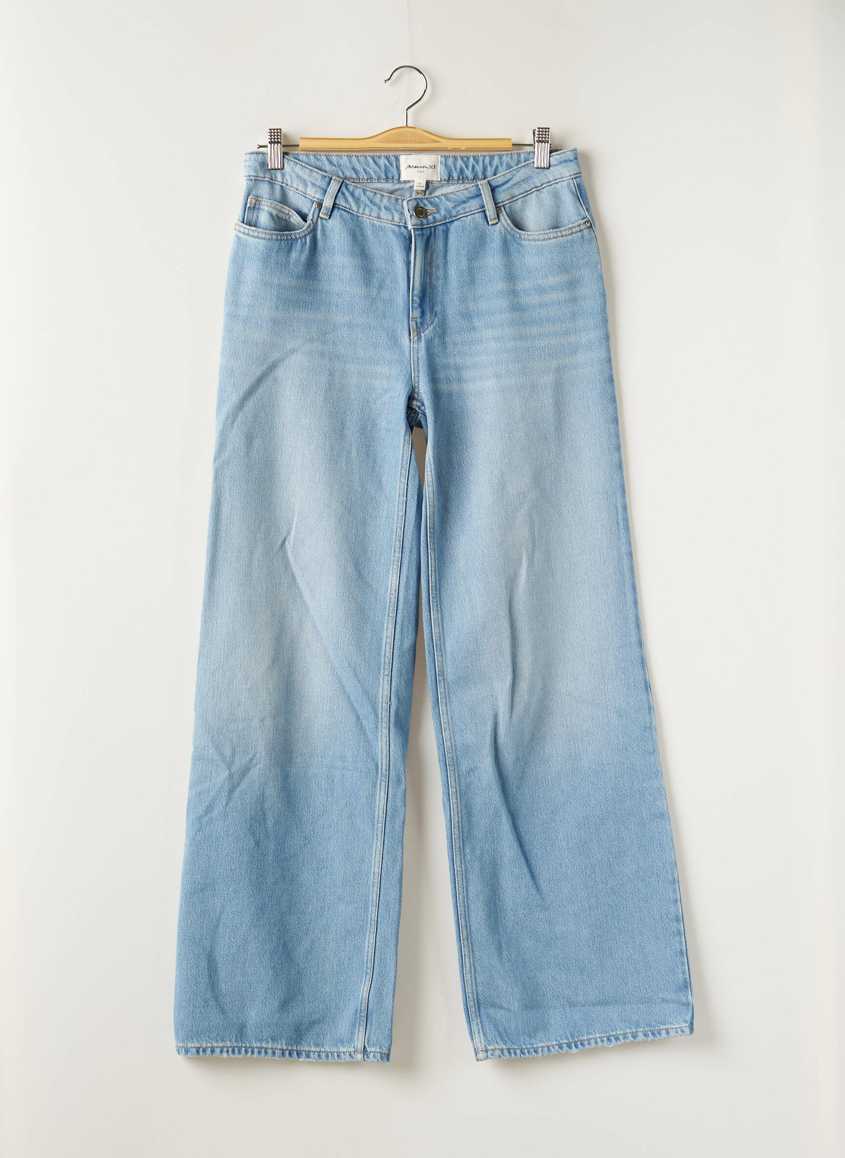Maison 123 Jeans Coupe Large Femme couleur bleu