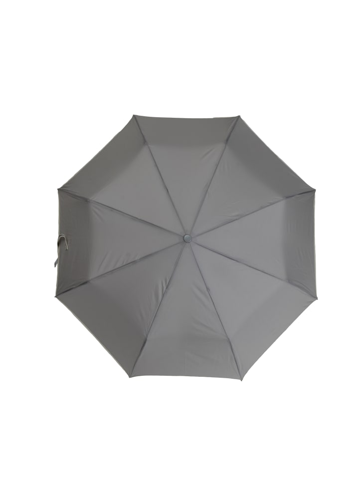 COFI 1453 Teleskop-Taschenschirm mit Schutzhülle Wasserfeste Regenschirme in Grau günstig kaufen onesize
