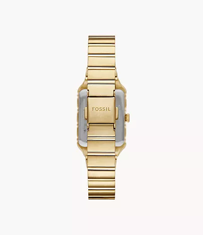 Fossil Uhr Raquel 3-Zeiger-Werk Edelstahl goldfarben