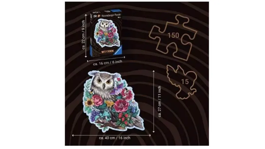 Ravensburger Puzzle - Geheimnisvolle Eule, 150 Teile
