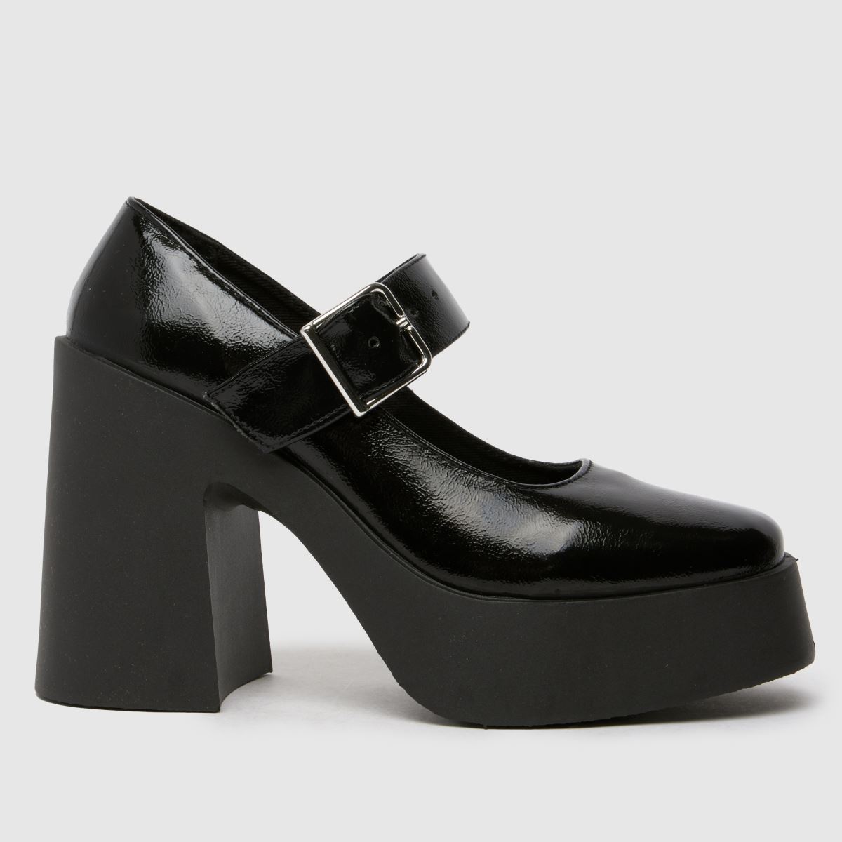 Schuh Suri – Svarta högklackade Mary Jane-skor