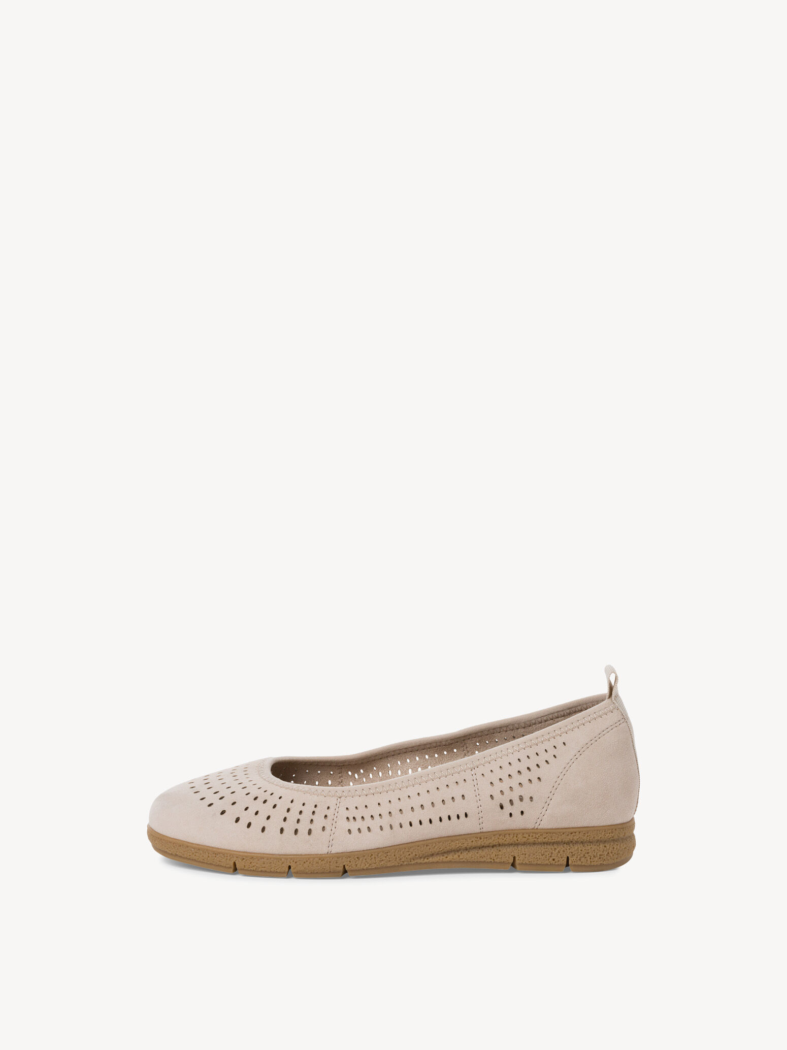 Ballerine en cuir - beige