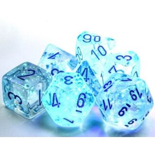 Borealis® Icicle™/light blue Luminary Set of d10s (10)