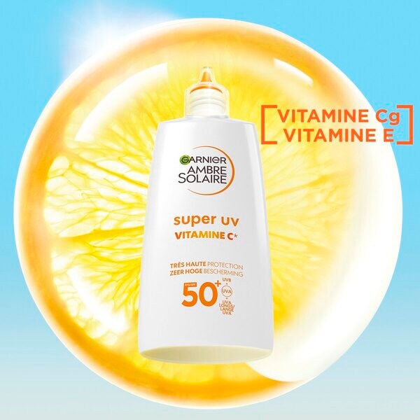 Garnier Ambre Solaire Super UV Vitamina C FPS50 Fluido Antipigmentação 40ml