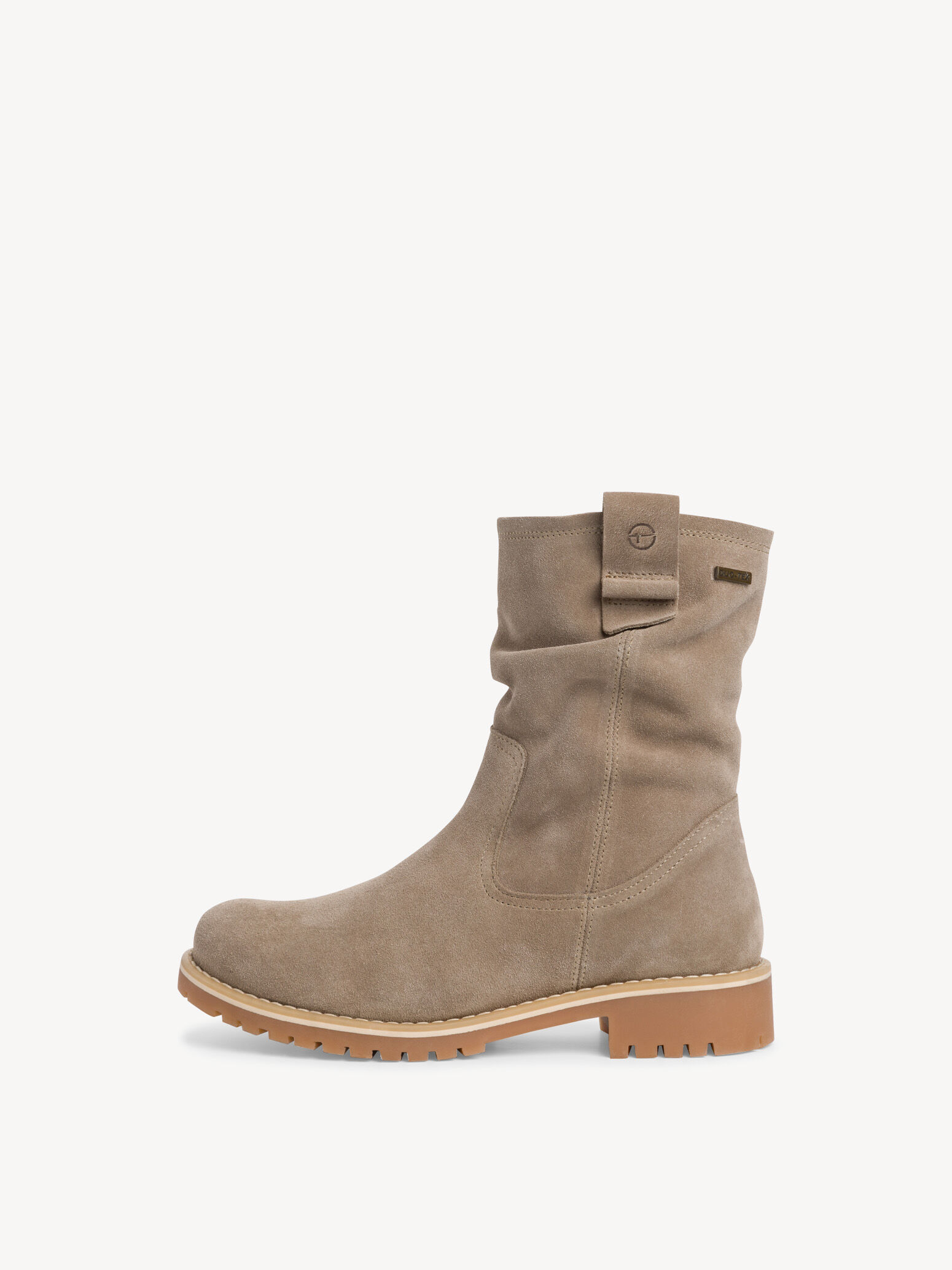Bottine en cuir - beige doublure chaude