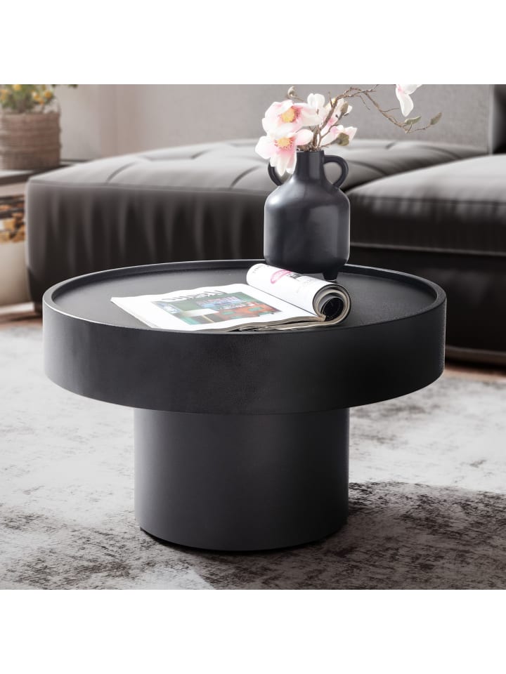 KADIMA DESIGN Couchtisch 60x60x36 cm Metall Sofatisch Rund, Wohnzimmertisch günstig kaufen onesize