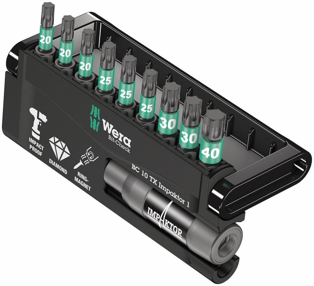 Wera 05057688001 Bit-Check 10 TX Impaktor 1, 10-dijelni