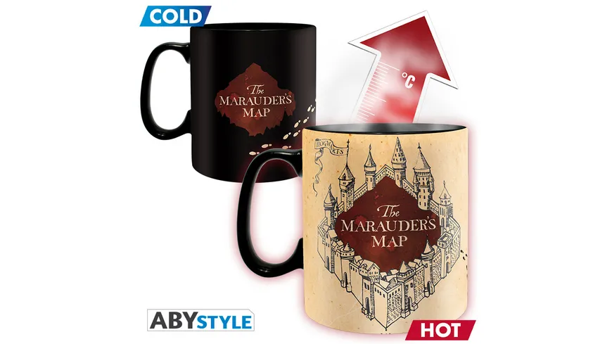 Harry Potter Marauder's Map Thermoeffekt Tasse