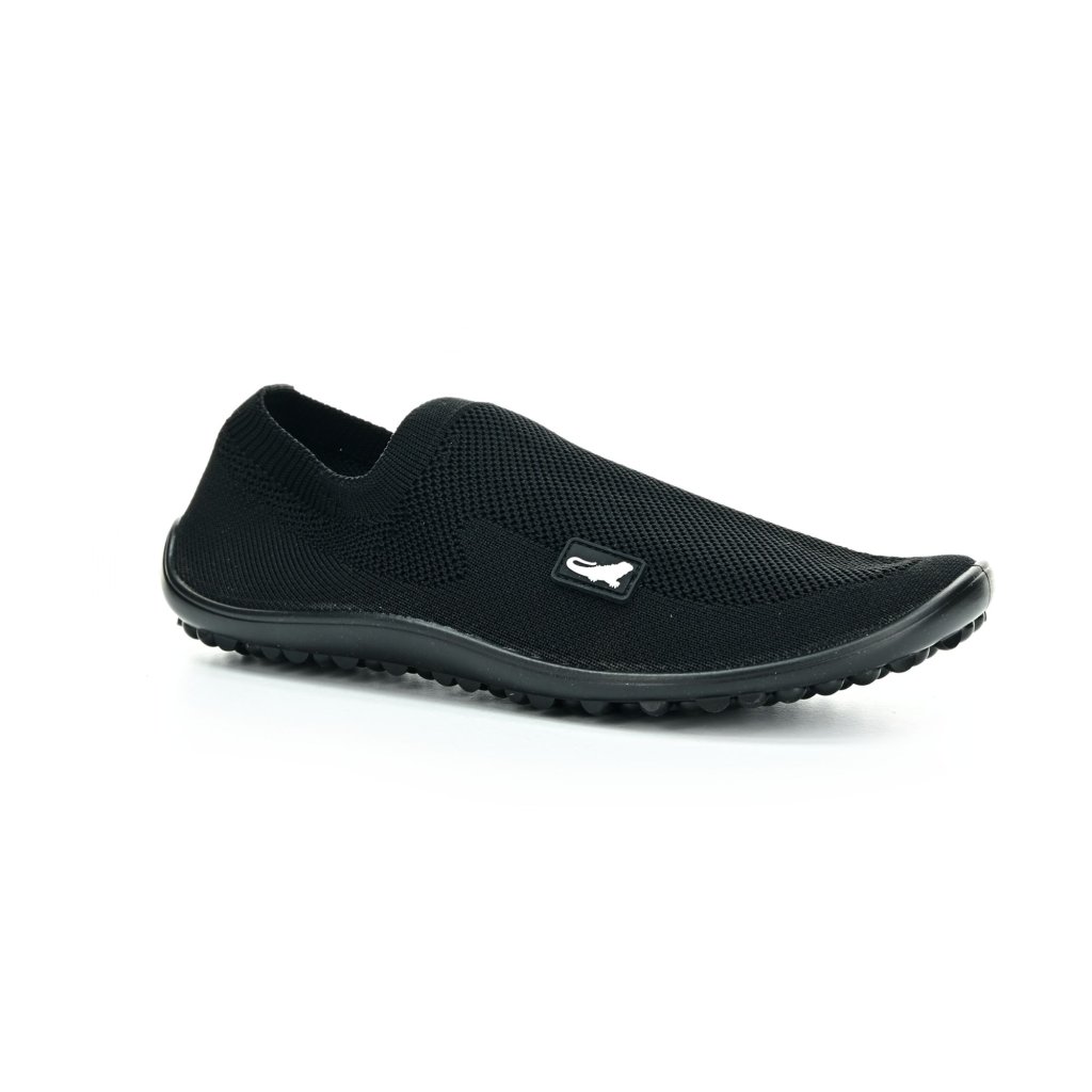 Leguano Score Black Slip On Barfußschuhe