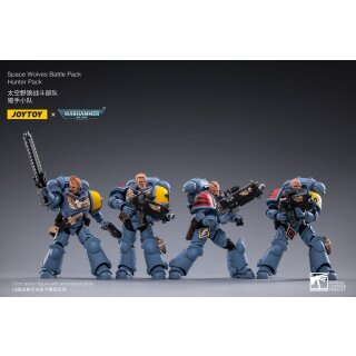 Warhammer 40k Actionfiguren 4er-Pack 1/18 Space Wolves Battle Hunters 12 cm