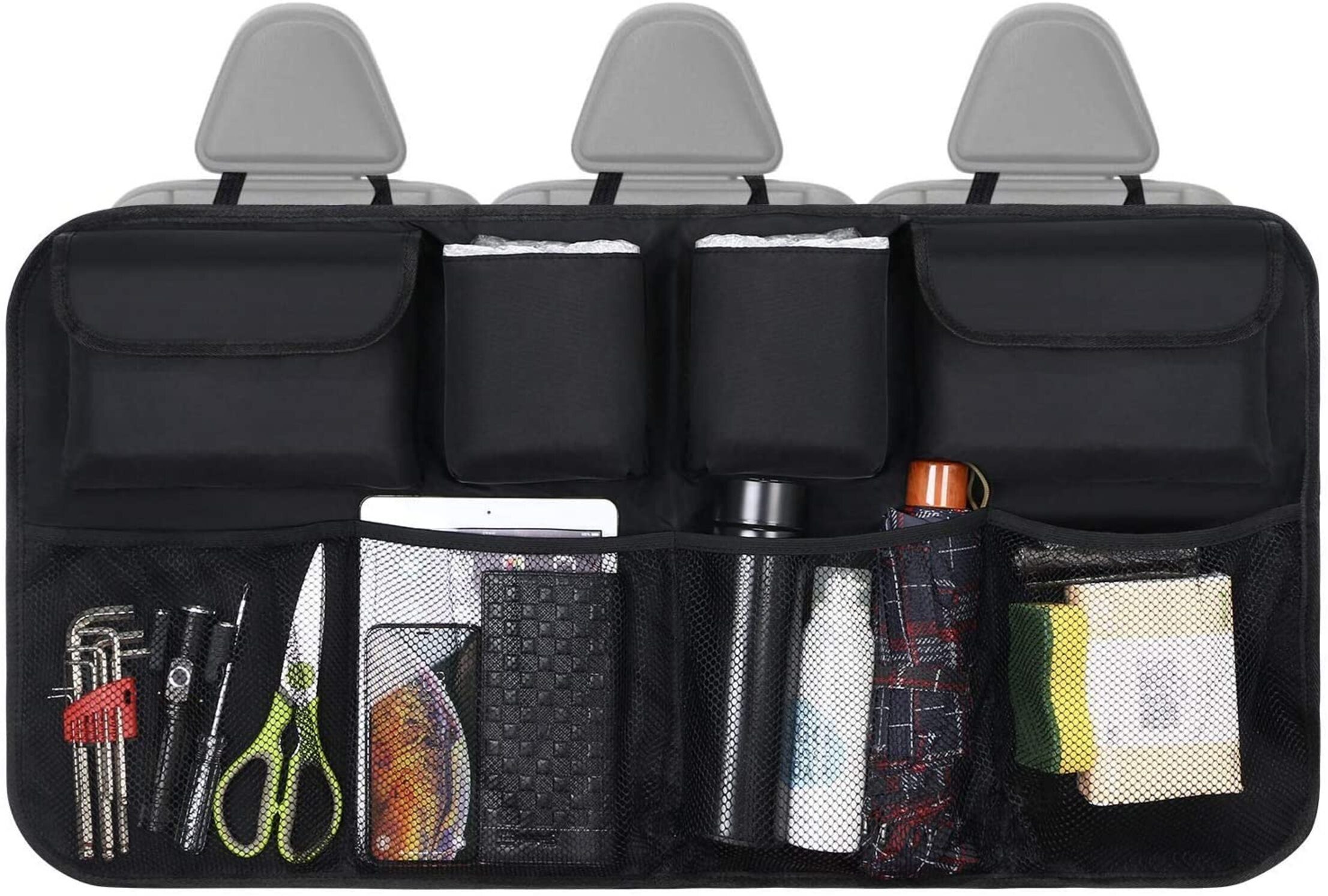 Devenirriche Auto-Rückenlehnentasche Kofferraum Organizer Auto, Auto Aufbewahrungstasche, Kofferraumtasche