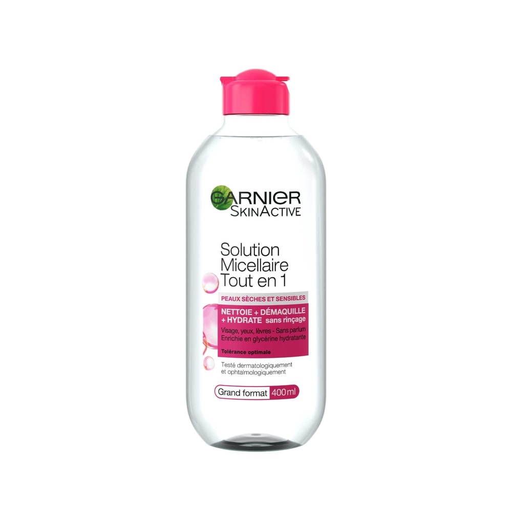 garnier SkinActive Solution Micellaire Tout En 1 Peaux Sèches et Sensibles