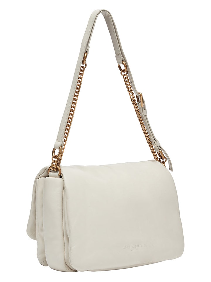 LIEBESKIND BERLIN Leder-Umhängetasche in Creme - (B)27 x (H)17 x (T)10 cm günstig kaufen onesize