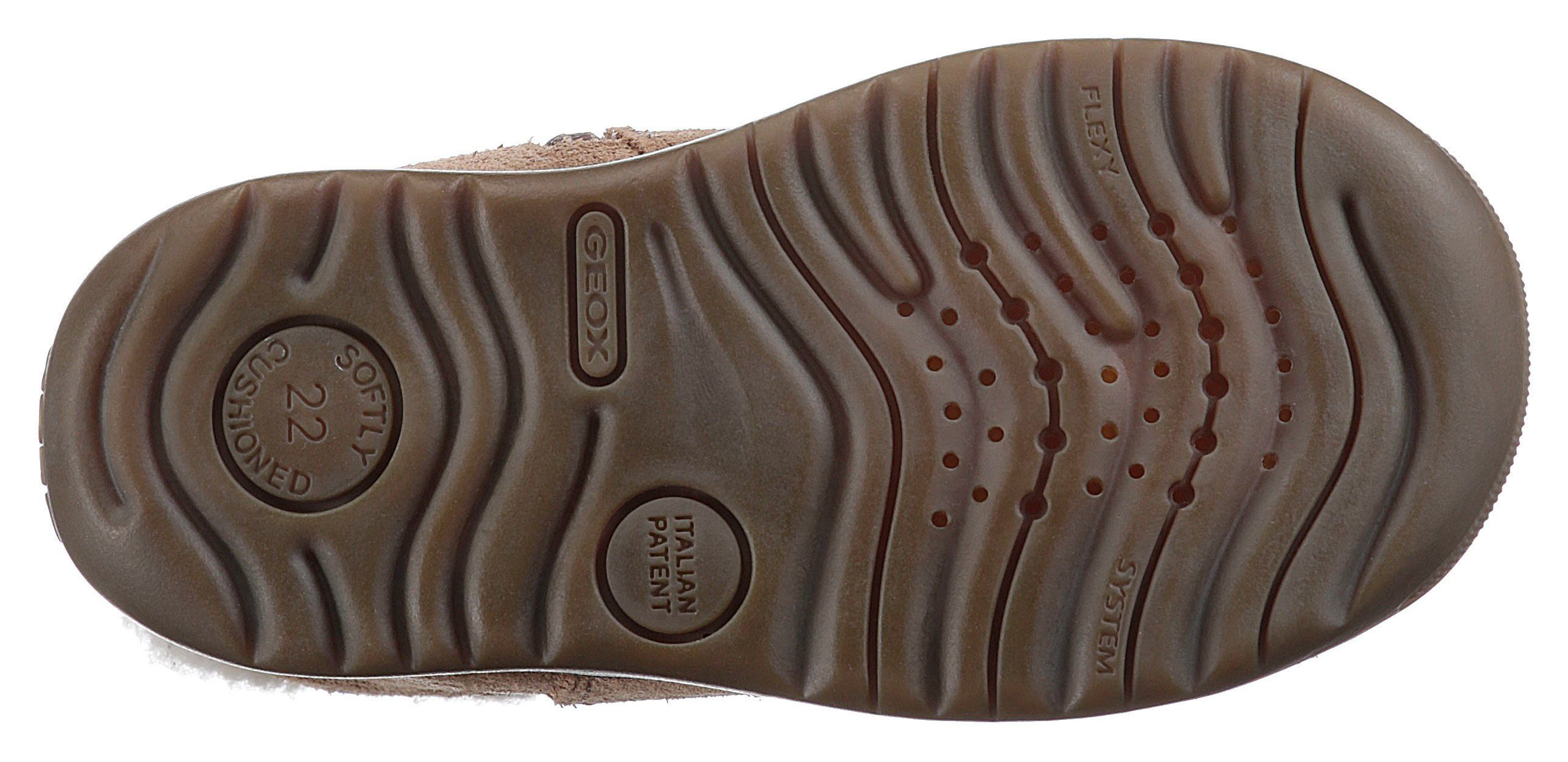 Geox B MACCHIA GIRL Lauflernschuh mit cooler Blinkfunktion