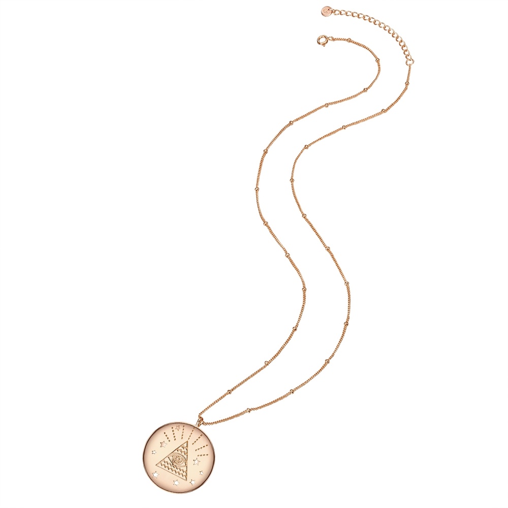 Glanzstücke München Collier en argent Œil omniscient Argent sterling en Or rose collier