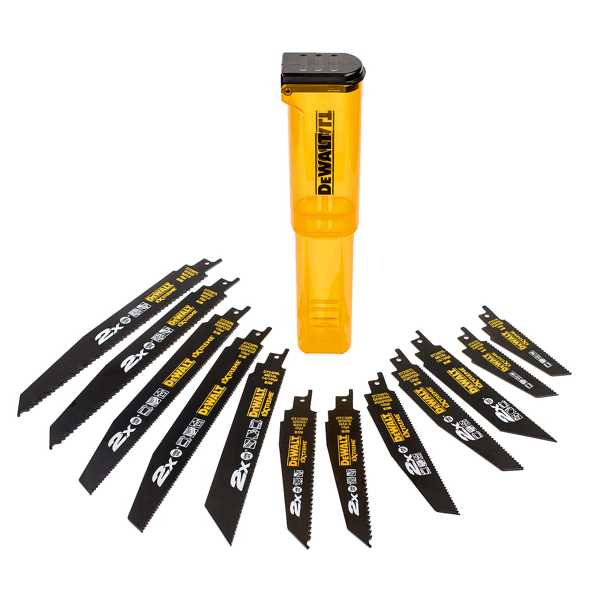 DeWalt Zubehör DT2441L-QZ 2x Abbruch-Säbelsägeblätter 12-teiliges Set